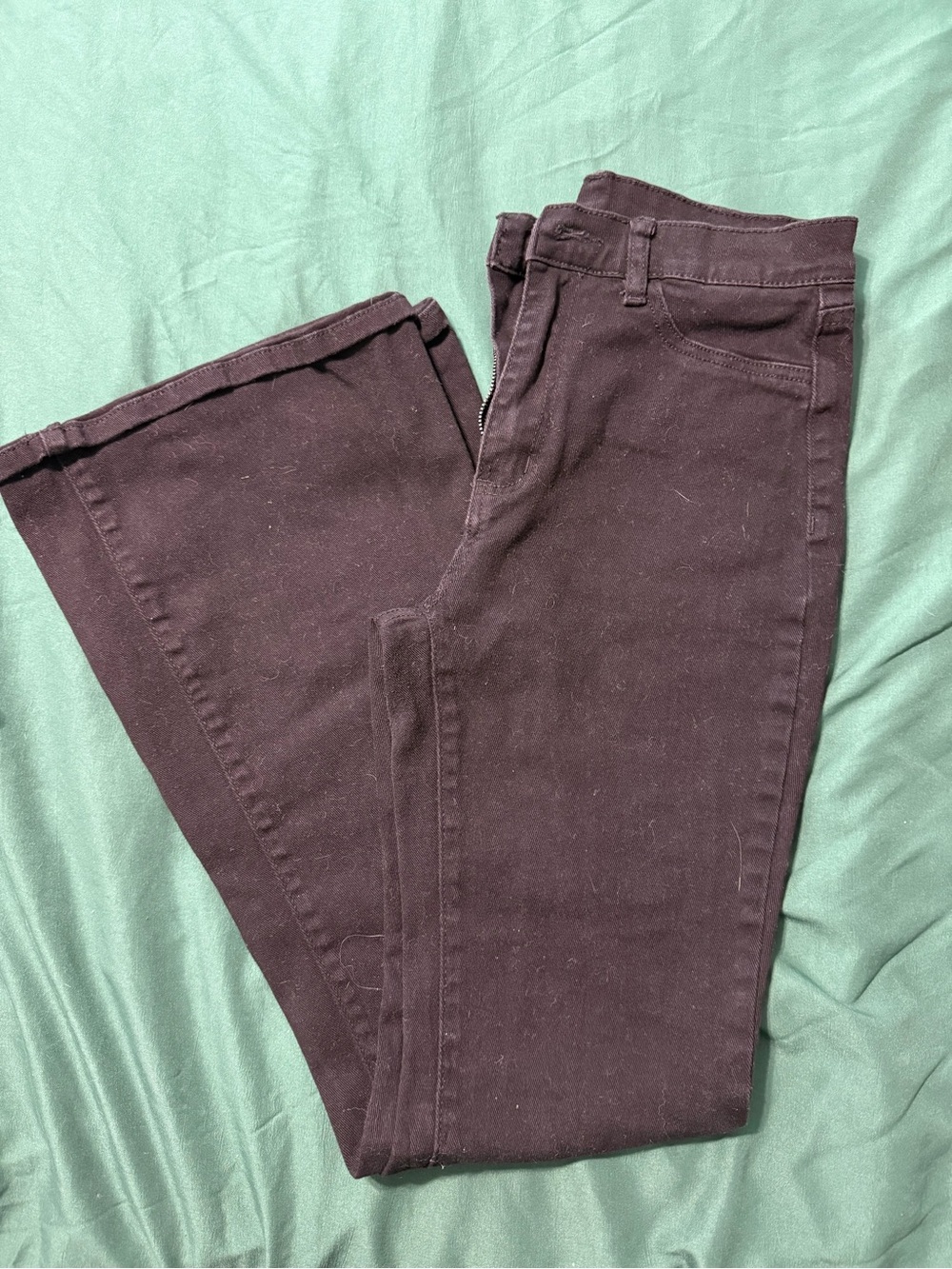 SHEIN Plum Flare Jeans